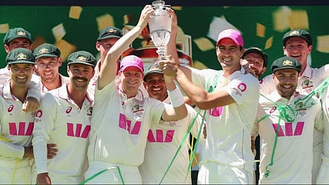 Australia defeated England by 5 wickets in the Sydney Test.