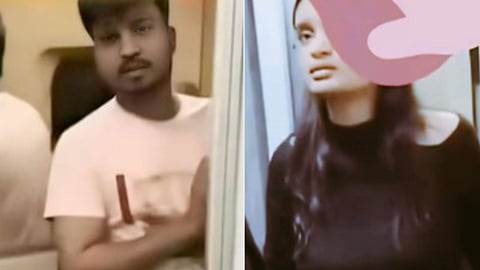 Couple locked in toilet of moving train... Video goes viral, girl clashes with TTE