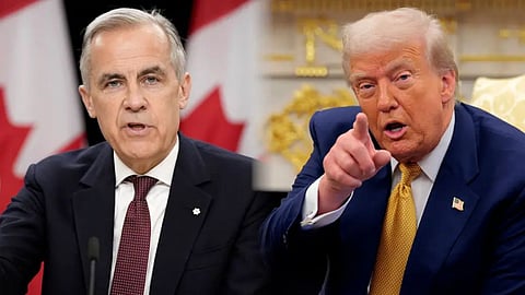 "China will devour Canada alive," Trump gives Carney an ultimatum; threatens to unleash a 100% tariff bomb.