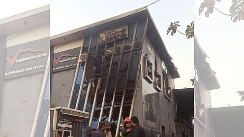 Nagpur Fire News, Hingna MIDC VAS Automotive Luxury Car Workshop Fire