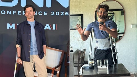 Hrithik Roshan Crutches