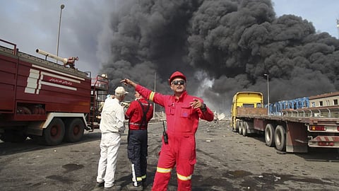 Amidst tensions with the US, Tehran rocked by a massive explosion in Bandar Abbas, Iran; an 8-story building collapsed; several people killed.