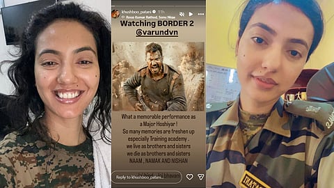 Khushboo Patani reaction Varun Dhawan acting praise Border 2 review