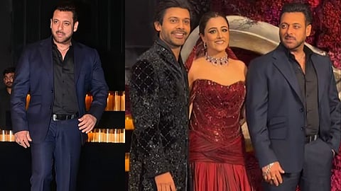 Salman Khan enter Nupur Sanon Stebin Ben Reception