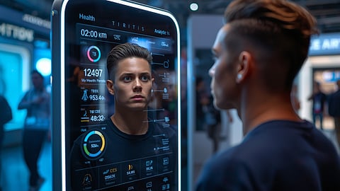 Simply show your face and learn about your health; an amazing mirror was showcased at CES 2026.