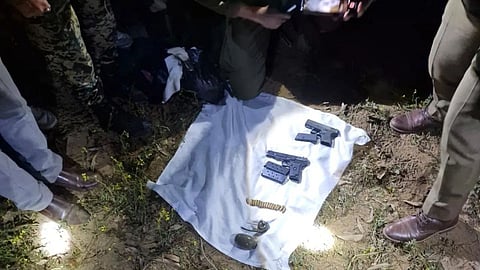 Jammu Kashmir drone Samba weapons recovery Pakistan smuggling Cross border arms