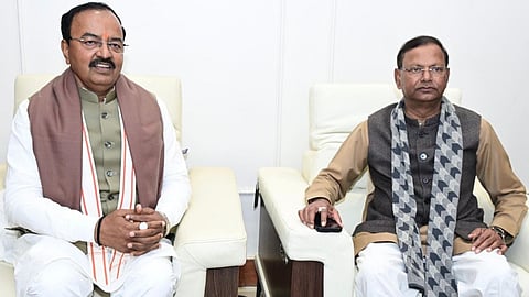 Political activity intensifies in UP... Pankaj Chaudhary meets Keshav Prasad Maurya for the first time since becoming BJP president