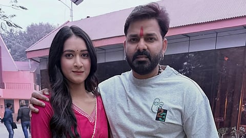 pawan singh third marriage rumours mahima singh birthday video