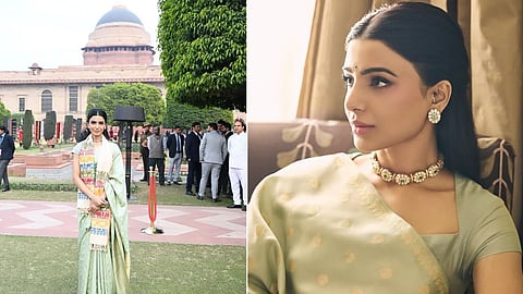 Samantha Ruth Prabhu at Rashtrapati Bhavan