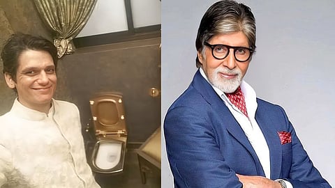 Vijay Varma had taken a selfie with a golden toilet