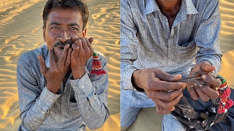 A Rajasthani artist’s soulful Morchang performance in the desert has taken the internet by storm.