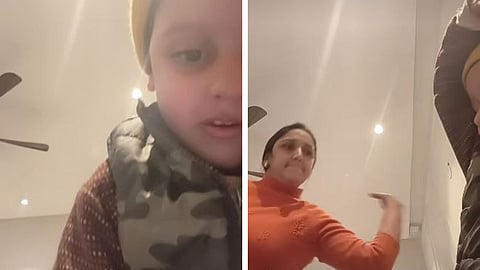 A kid asking for magic while making a reel gets an unexpected funny entry from his mother, making the video viral.