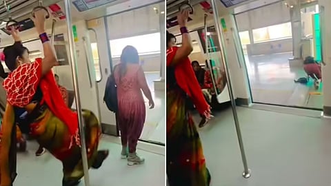 A viral metro video showing a friend kicking another onto the platform as a prank has angered users, who call it dangerous and irresponsible.
