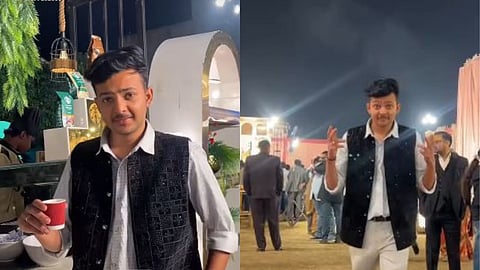 After his son passed Class 12 on the third attempt, a father celebrated failure-turned-success with a grand party that went viral online.