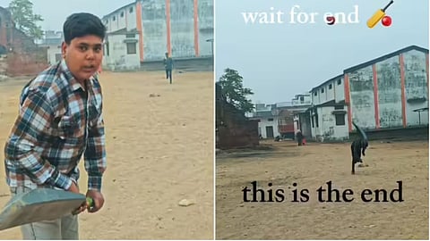 A funny cricket video claiming to teach how to hit a fast bowler took a hilarious turn and crossed 90 million views on Instagram.