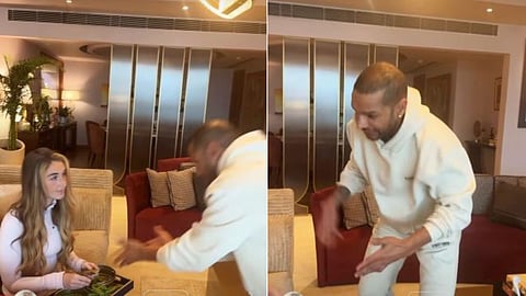 Shikhar Dhawan’s viral video of shouting at his girlfriend turned out to be a hilarious reel that left fans laughing nonstop.