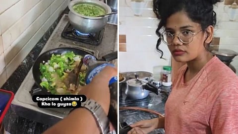 A joke about adding Pepsi to capsicum turns dramatic as an angry sister chases her brother with a sickle in a viral video.