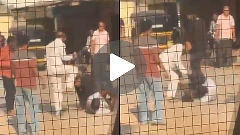 Ambadas Danve shares a shocking video of an ex-corporator attacking a man with a stone
