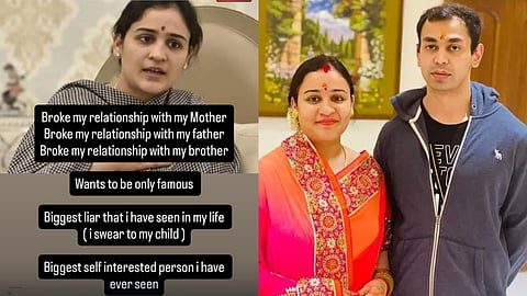 prateek yadav second post creates uproar swears on children alleges family ties broken by aparna