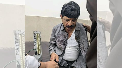 Shocking attack on BJP candidate Bhushan Shingne in Nagpur Ward 11 ahead of voting.