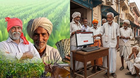 PM Kisan website down, farmers forced to wander around for their installments; technical difficulties increase farmers' troubles.