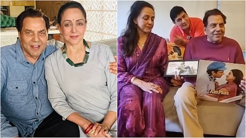 Hema Malini And Dharmendra Old Video