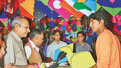 Nagpur kite market Makar Sankranti 2026