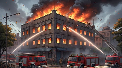 Mumbai Ghatkopar Industrial Unit Fire
