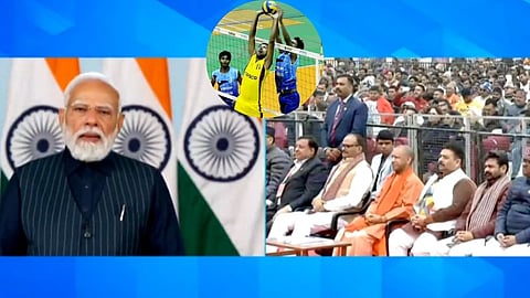 PM Narendra Modi Inaugurates National Volleyball Tournament