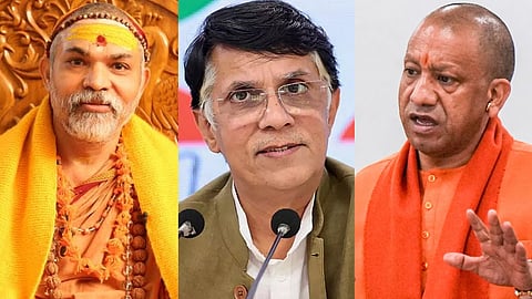 pawan khera attacks yogi modi over shankaracharya remark political controversy