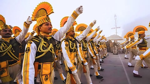 77th Republic Day Parade Kartavya Path nation progress military might, rich cultural diversity