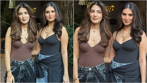 tara sutaria with rhea chakraborty