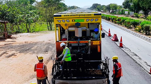 Contractor fined for damaging the road with a breaker; zero tolerance policy implemented against road damage in Sambhaji Nagar