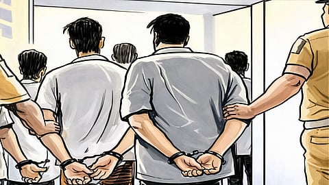 A cosmetics shop in Akola broke the trust of a woman, sexually exploited her, blackmailed her by making obscene videos, pressured her to convert to another religion, and extorted Rs 5 lakh.