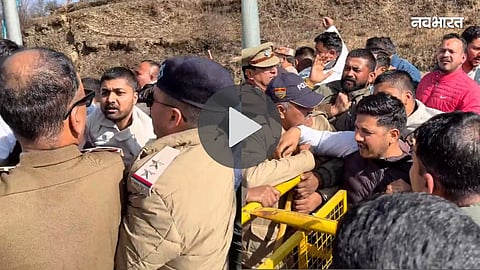 congress rallies against vb g ram g dhami police scuffle sparks controversy