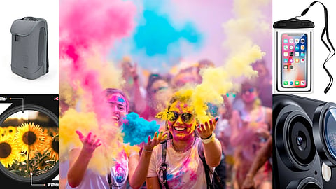 damaged during Holi your entire budget will be ruined protect your gadgets from colours and water.