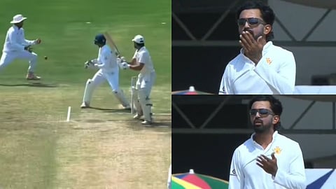 KL Rahul bowled in the Ranji Trophy final, Mayank dropped the catch and became angry after losing the first wicket.