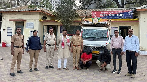 Khadan Police in Akola rescued 14 cattle from two vehicles during a raid. Three suspects arrested and 12.43 lakh worth of property seized under SP Archit Chandak's guidance.
