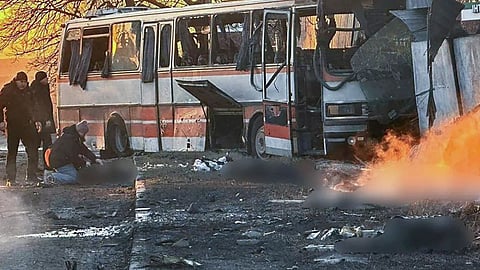 Russia launches its biggest attack on Ukraine this year; 15 miners killed in a drone strike on a bus; grief grips Kyiv.