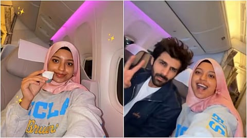 Alfiya met Kartik Aaryan on her first-ever business class flight.