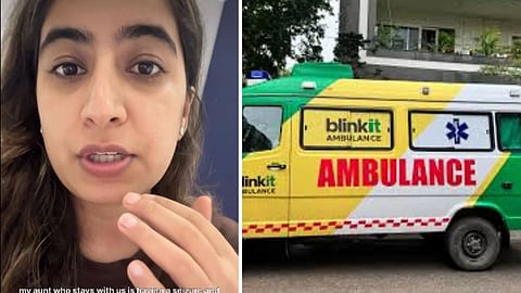 Blinkit’s free ambulance service helped a family during a late-night medical emergency in Delhi.