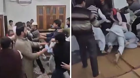 A dispute over sweets at an Iftar party in Meerut turned into a fight, and the video went viral.