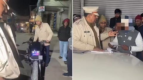 Rajasthan Police seized a bike with a Shatabdi Express-like horn for illegal modification, and the video has gone viral.