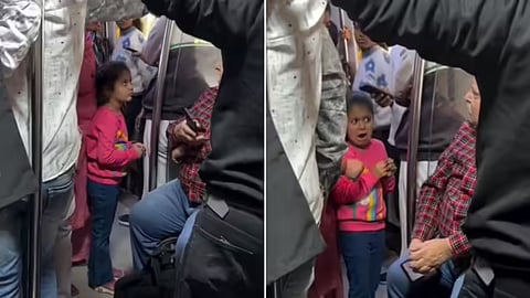A seat dispute between an elderly man and a woman in Delhi Metro has gone viral online.