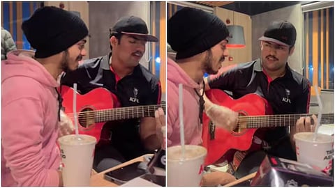 A spontaneous duet of ‘Aadat’ at a KFC in Pakistan has won hearts online.