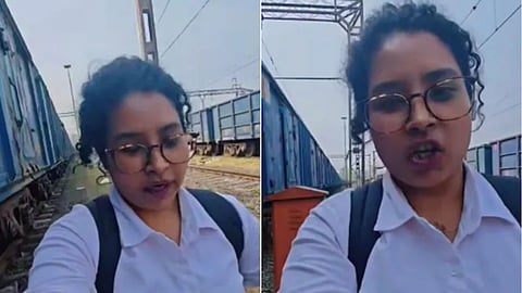 A Mumbai-based female train manager shared a viral video revealing the hard work behind railway operations.