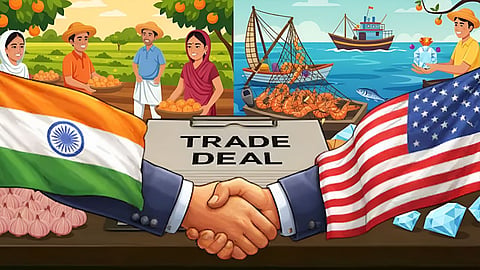 India-US trade deal brings relief to Nagpur & Nashik. Zero tariff on jewelry & seafood exports, while orange and dried onion imports remain banned.