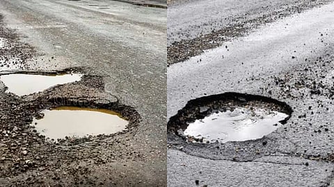 Despite paying taxes in Nashik, citizens are suffering; roads have turned into pothole-ridden messes, and citizens are angry at the municipal corporation.