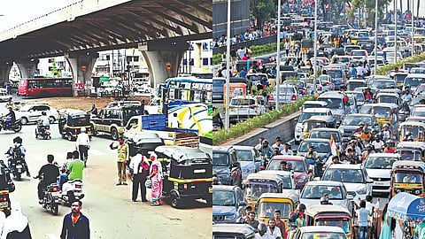 Nashik traffic plan changed, preparations to relieve traffic jam at Dwarka Junction, new police survey of vehicles