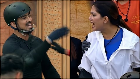 Adnan Shaik And Sapna Choudhary Fight The 50 Show